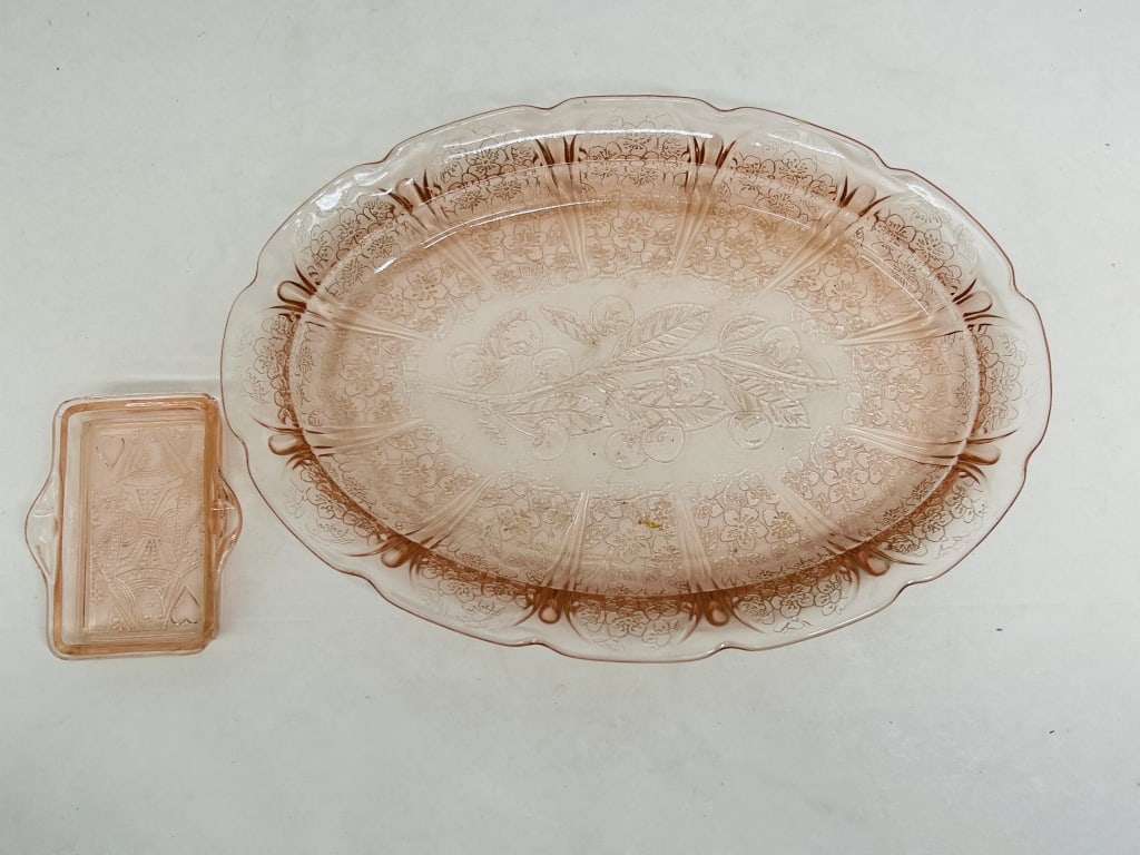 JEANNETTE ATTRIBUTED PINK GLASS, C. 1930S (1 of 6)