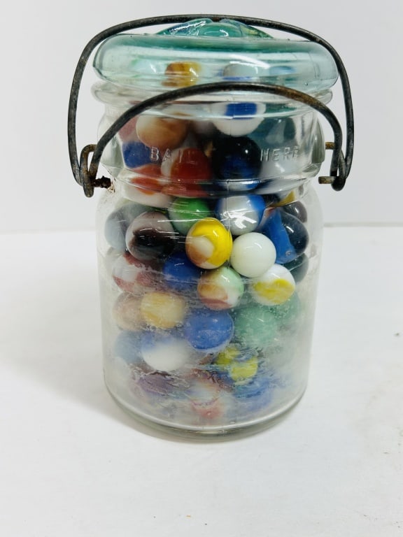 GLASS MARBLE COLLECTION, MID-20TH CENTURY (1 of 5)