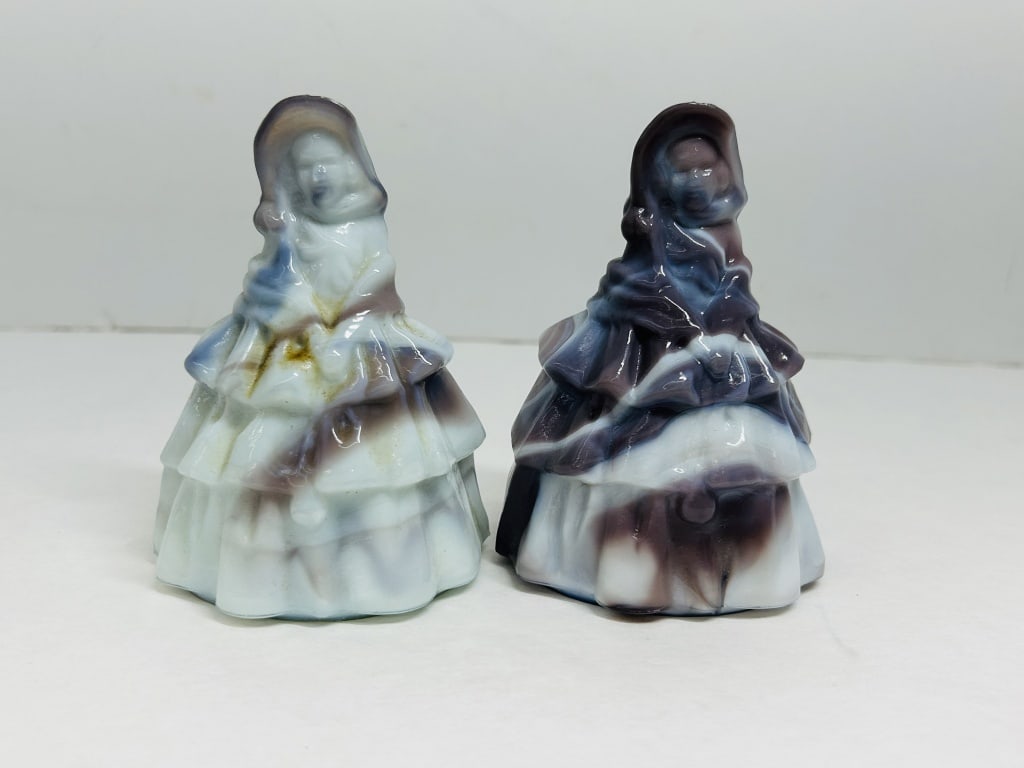 BOYD SLAG GLASS LOUISE FIGURINES, 1988-1993: .