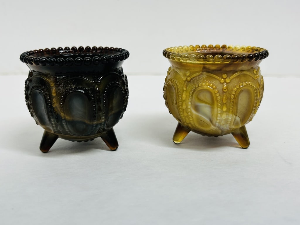 BOYD SLAG GLASS GYPSY POTS, 1970S (1 of 4)