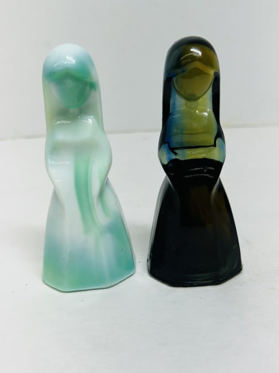 MOSSER GLASS SLAG JENNY FIGURINES, C. 1970S (1 of 9)