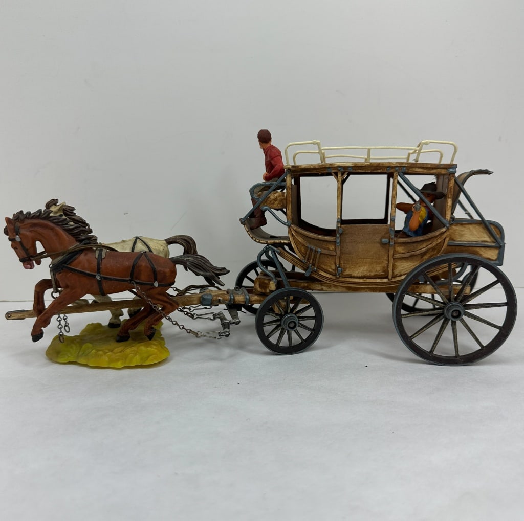 ELASTOLIN WESTERN STAGECOACH TEAM VINTAGE (1 of 3)