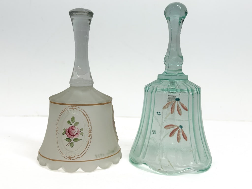 FENTON HAND-PAINTED GLASS BELLS, 1978 (1 of 6)