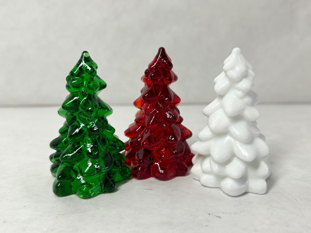 MOSSER ASSORTED GLASS TREES - 2