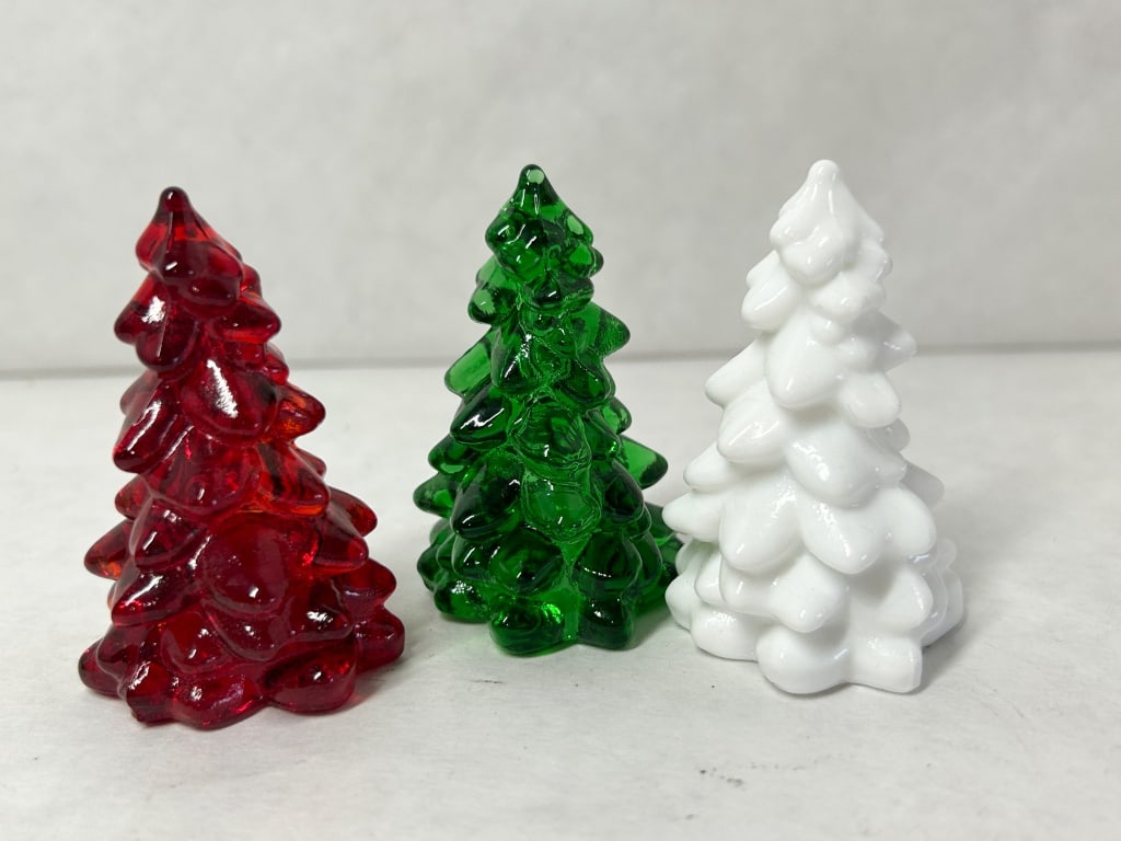 MOSSER ASSORTED GLASS TREES - 3