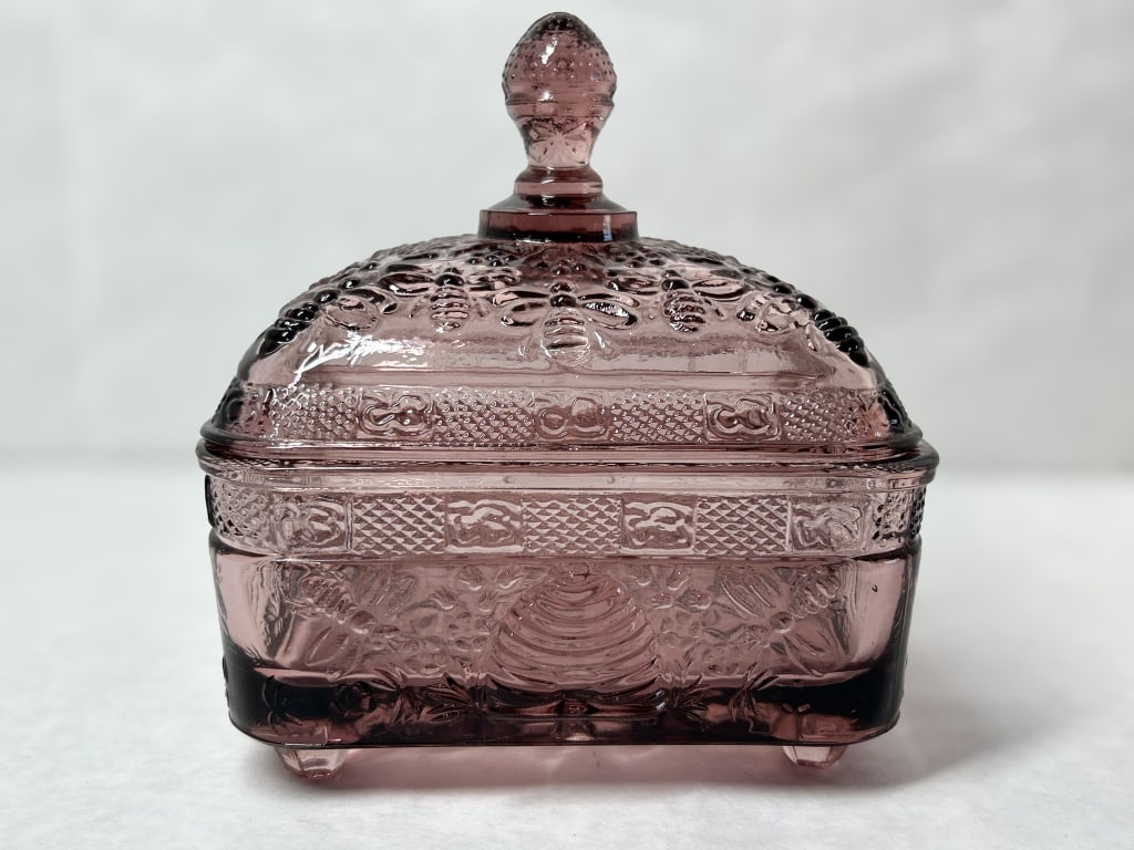 IMPERIAL AMETHYST GLASS BEE BOX (1 of 10)