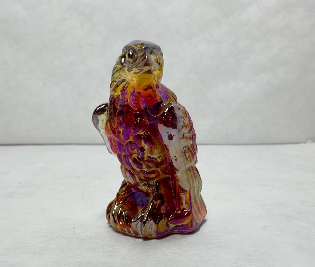 BOYD BERNIE THE EAGLE AMBERINA IRIDESCENT GLASS EAGLE (1 of 7)