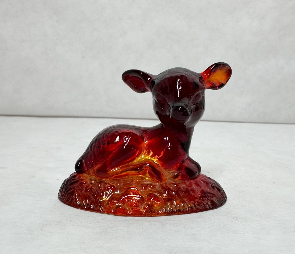BOYD BINGO DEER AMBERINA GLASS (1 of 6)