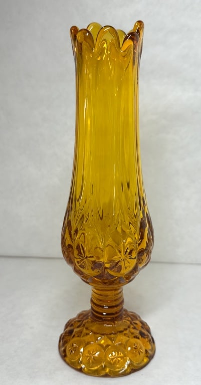 AMBER MOON AND STAR GLASS VASE (1 of 4)