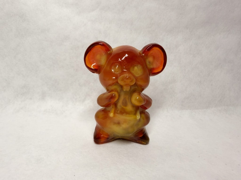 BOYD SLAG GLASS MOUSE FIGURINE (1 of 6)
