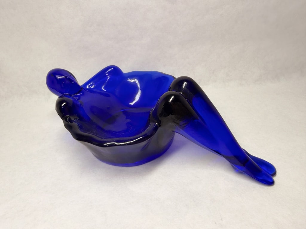 MOSSER BATHING BEAUTY SOAP DISH BLUE: .