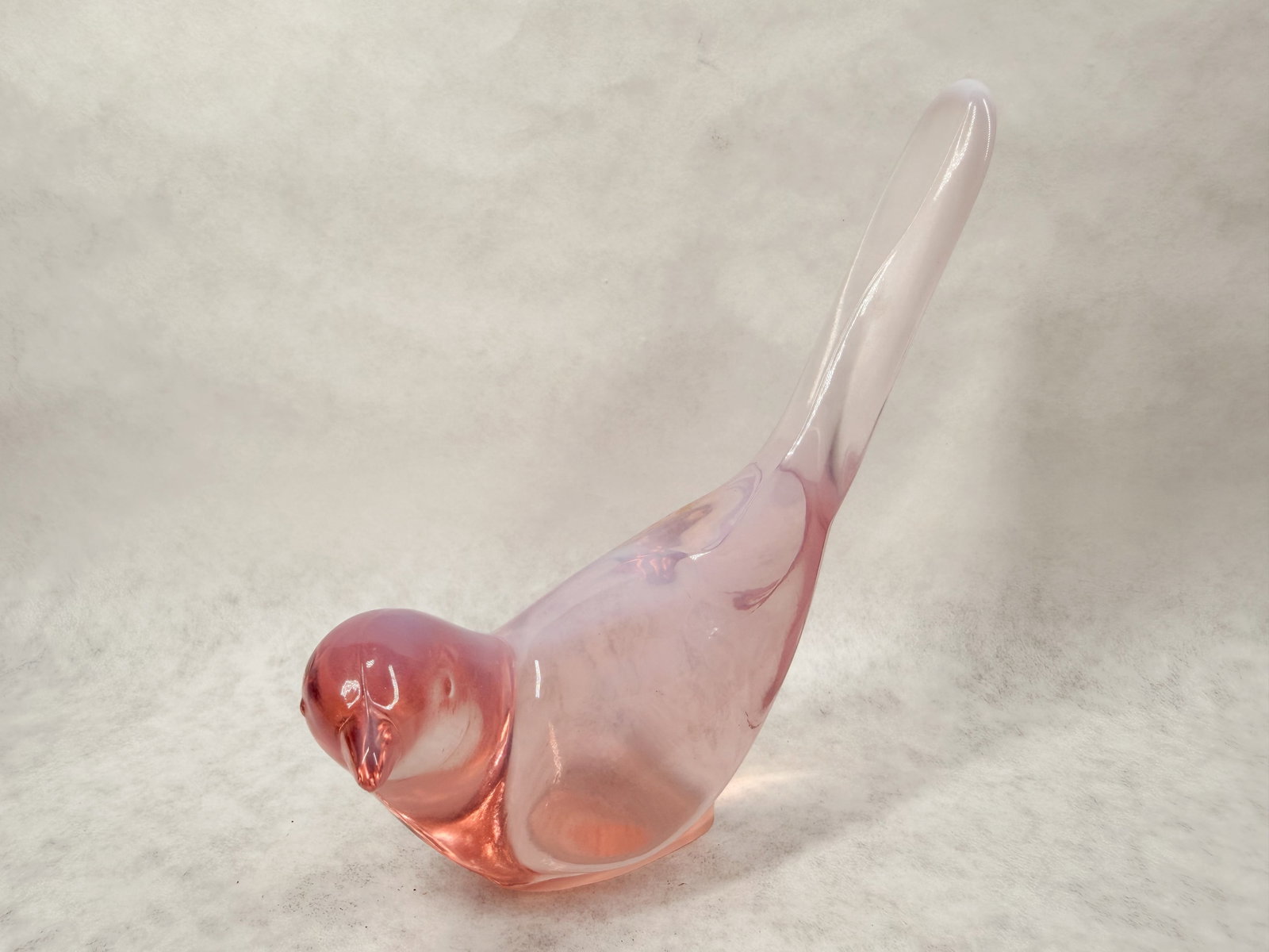 FENTON ROSALENE GLASS BIRD, 1980S (1 of 7)