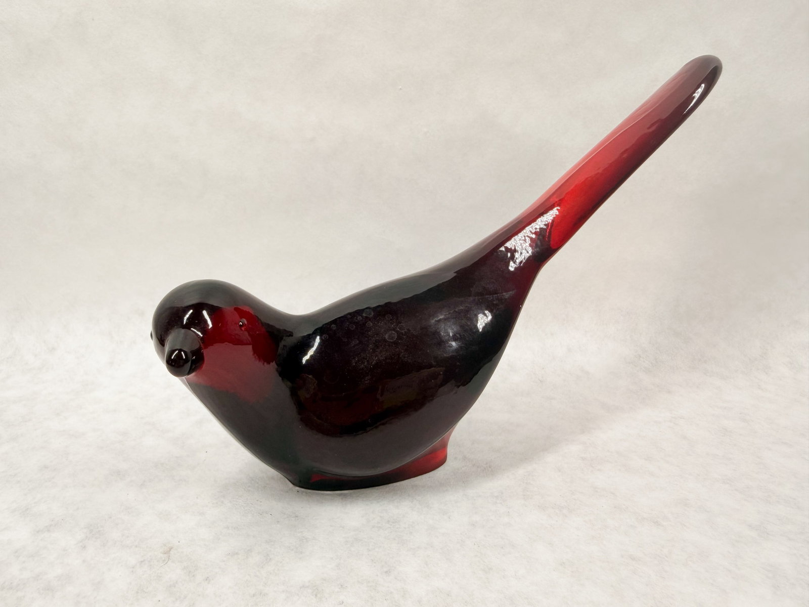 FENTON RED GLASS BIRD, 1980s (1 of 6)