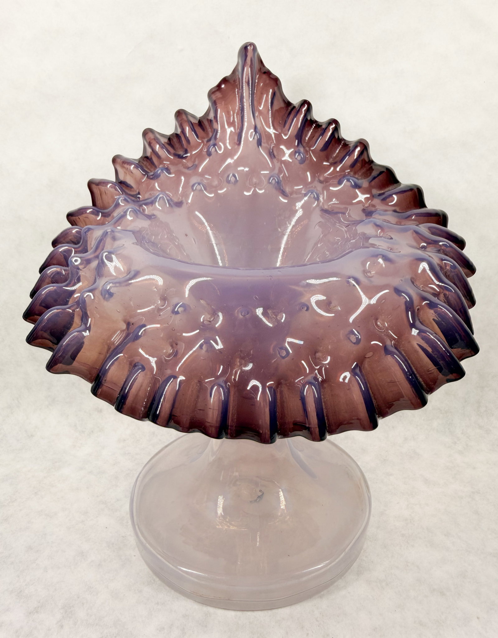 AMETHYST OPALESCENT JACK IN THE PULPIT VASE (1 of 7)