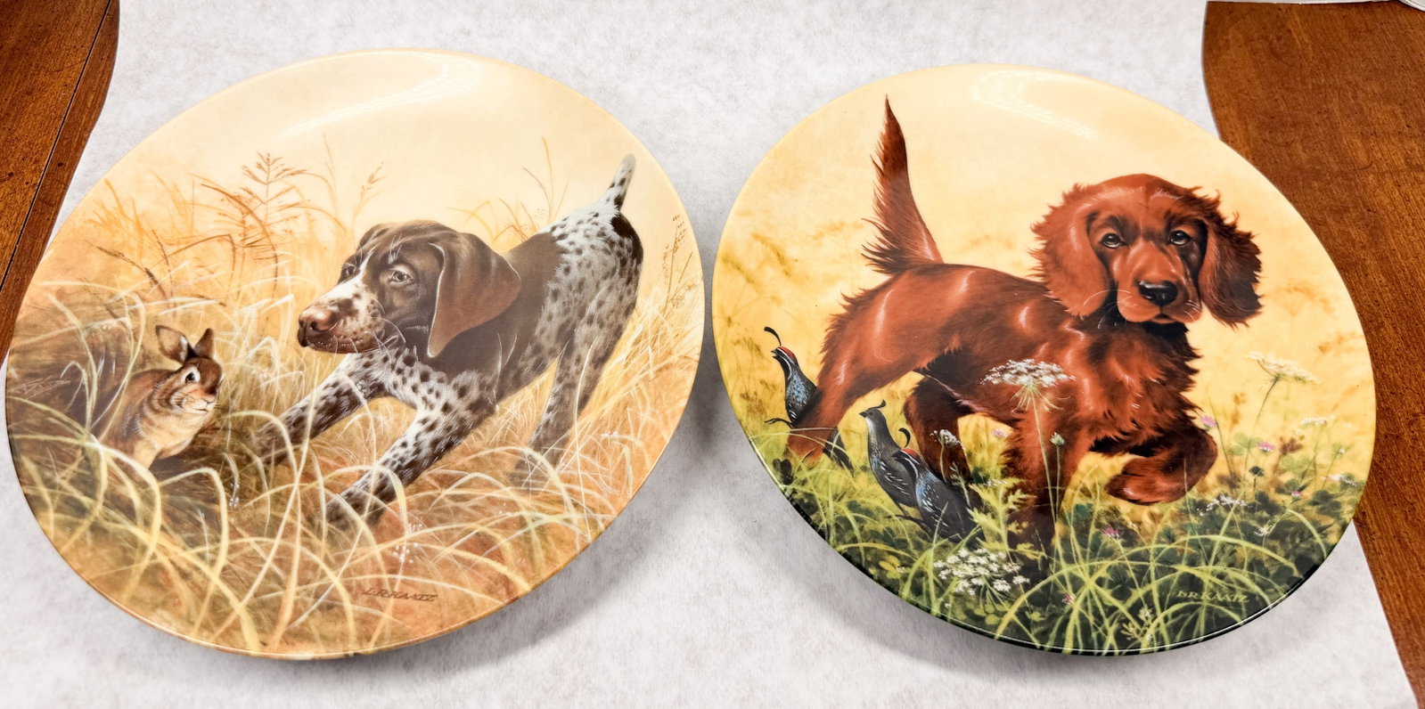 EDWIN M. KNOWLES PORCELAIN DOG PLATES, 1988 (1 of 5)