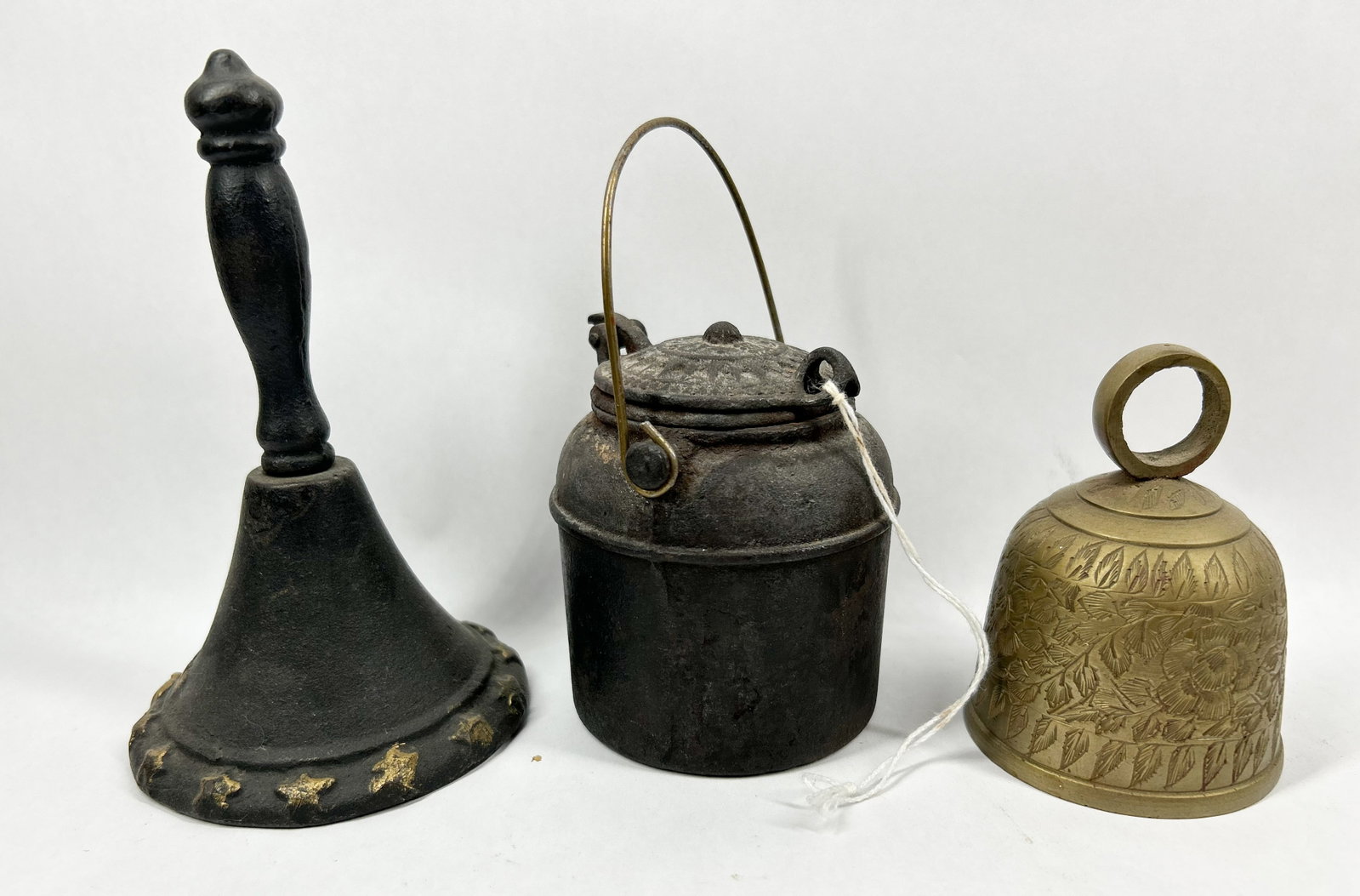 IRON AND BRASS BELL TRIO, 20TH CENTURY (1 of 6)