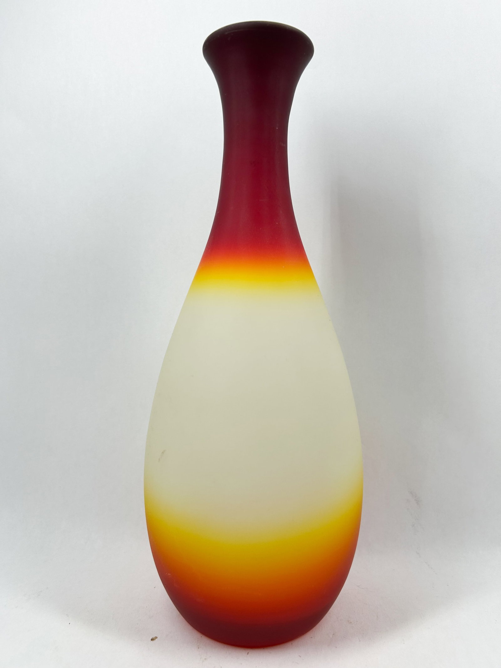 IMPERIAL PEACHBLOW SATIN GLASS VASE (1 of 4)