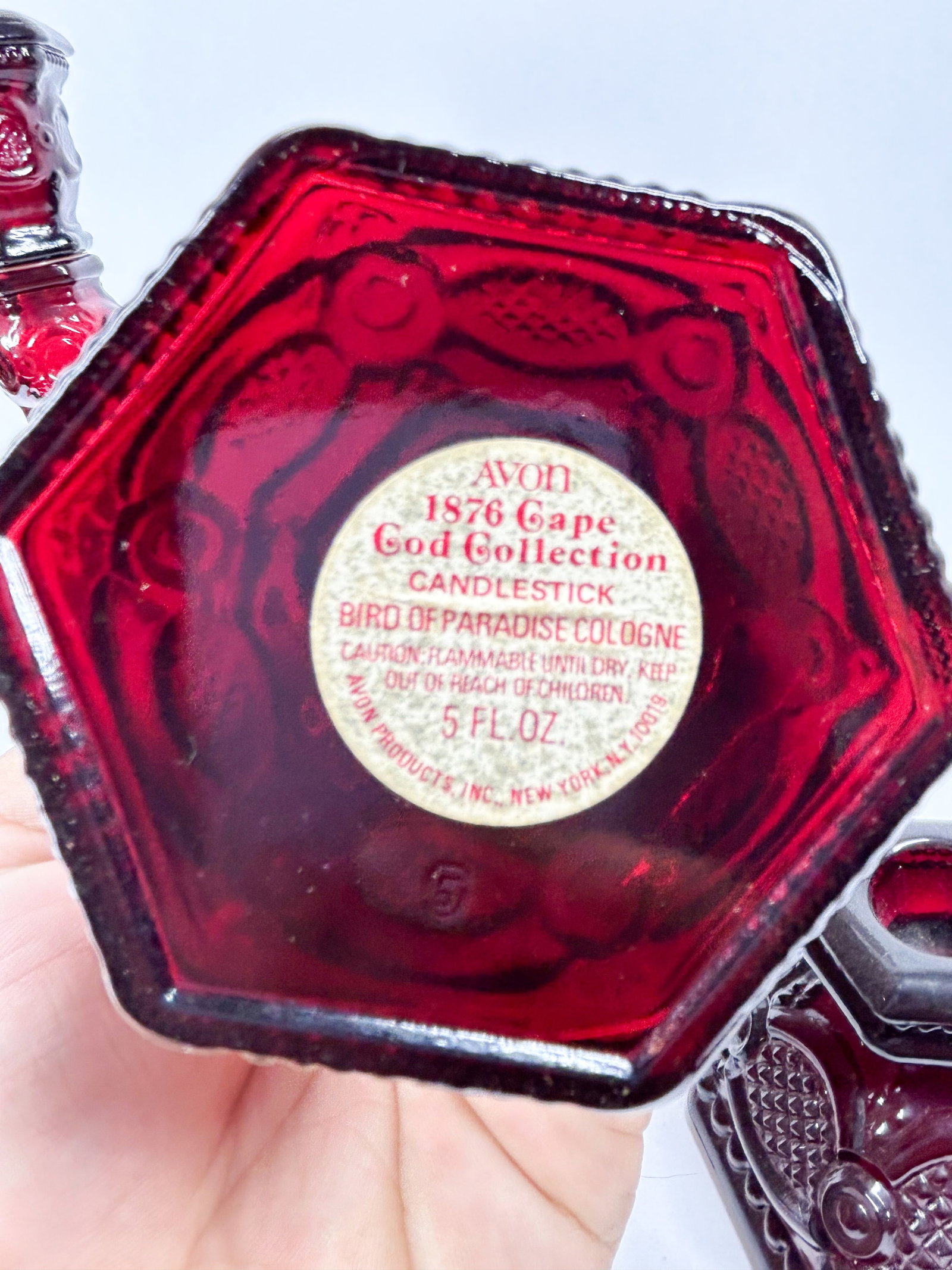 AVON CAPE COD RUBY GLASS, 1970S - 6