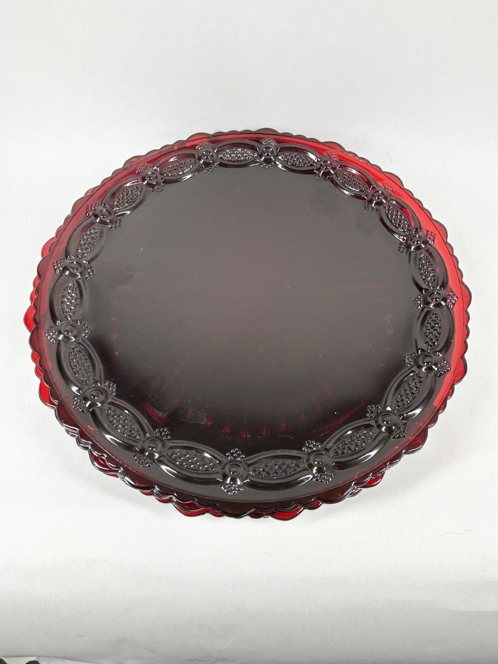AVON 1876 CAPE COD RUBY PLATES - 2