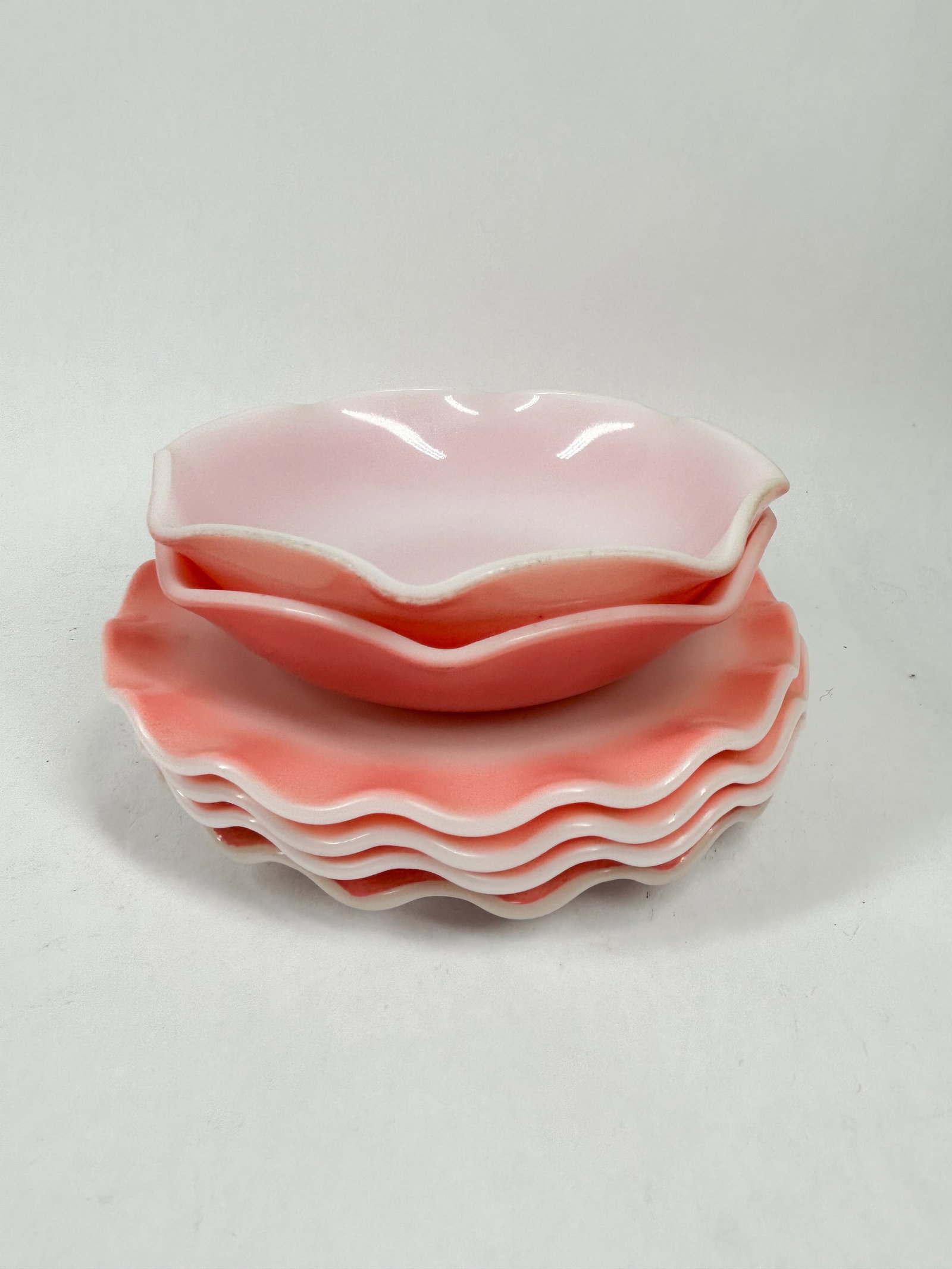 HAZEL ATLAS RUFFLED TABLEWARE - 5