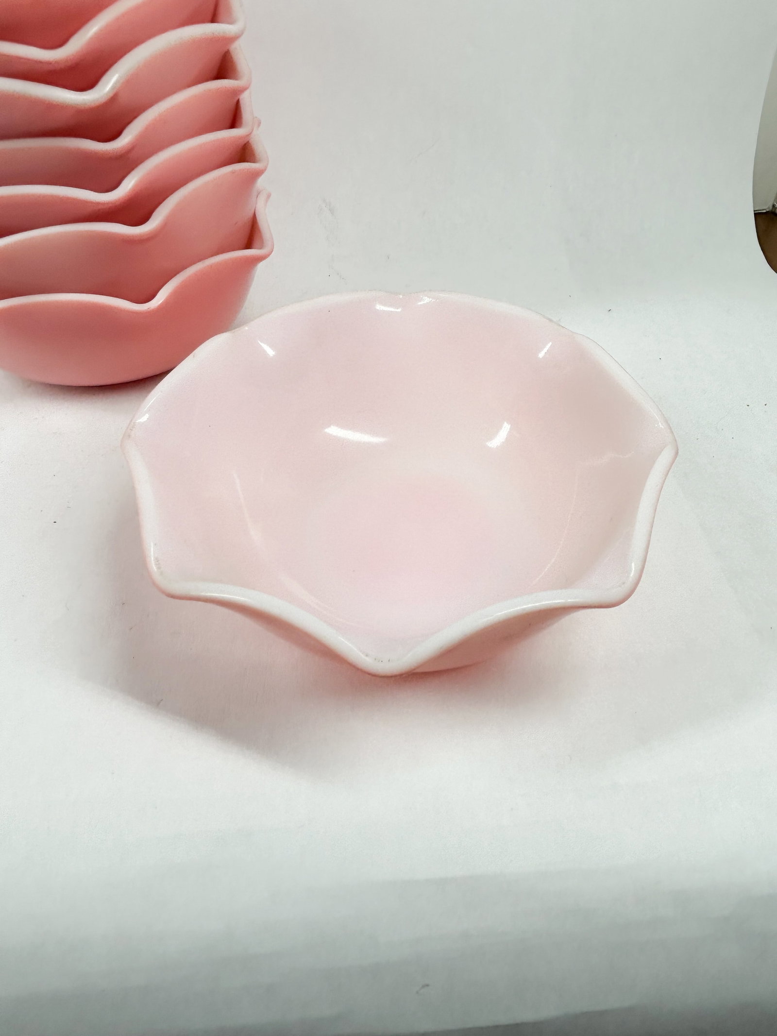 HAZEL ATLAS RUFFLED TABLEWARE - 2