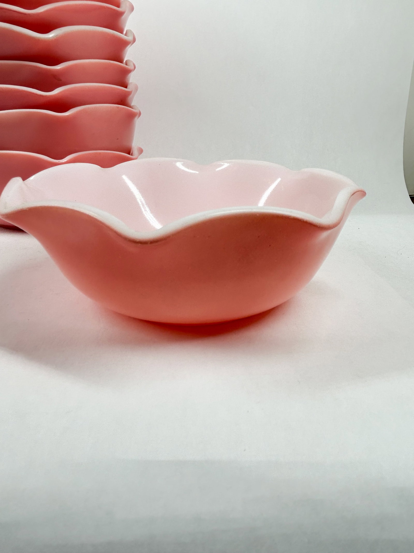 HAZEL ATLAS RUFFLED TABLEWARE - 3
