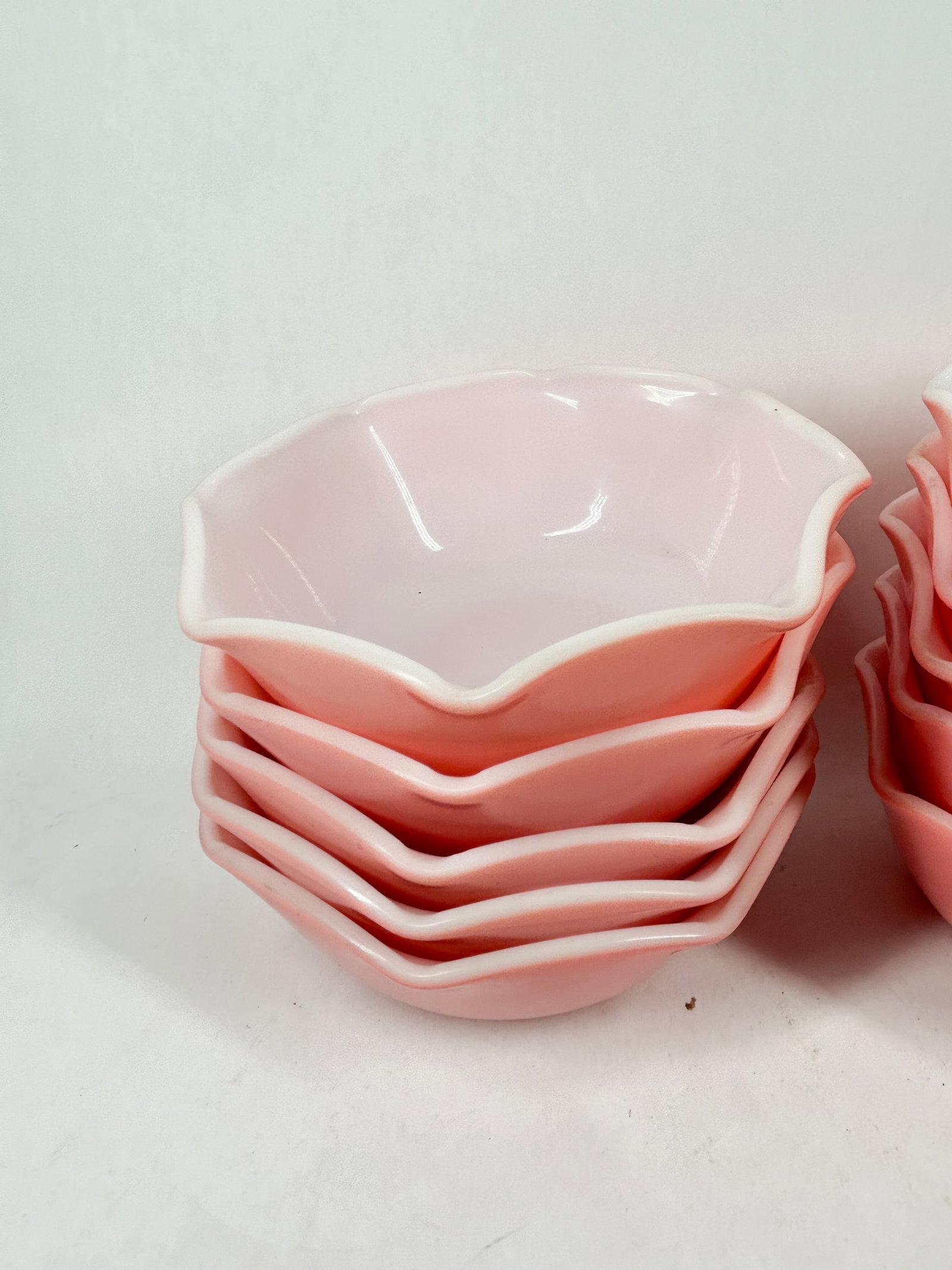 HAZEL ATLAS RUFFLED TABLEWARE - 2