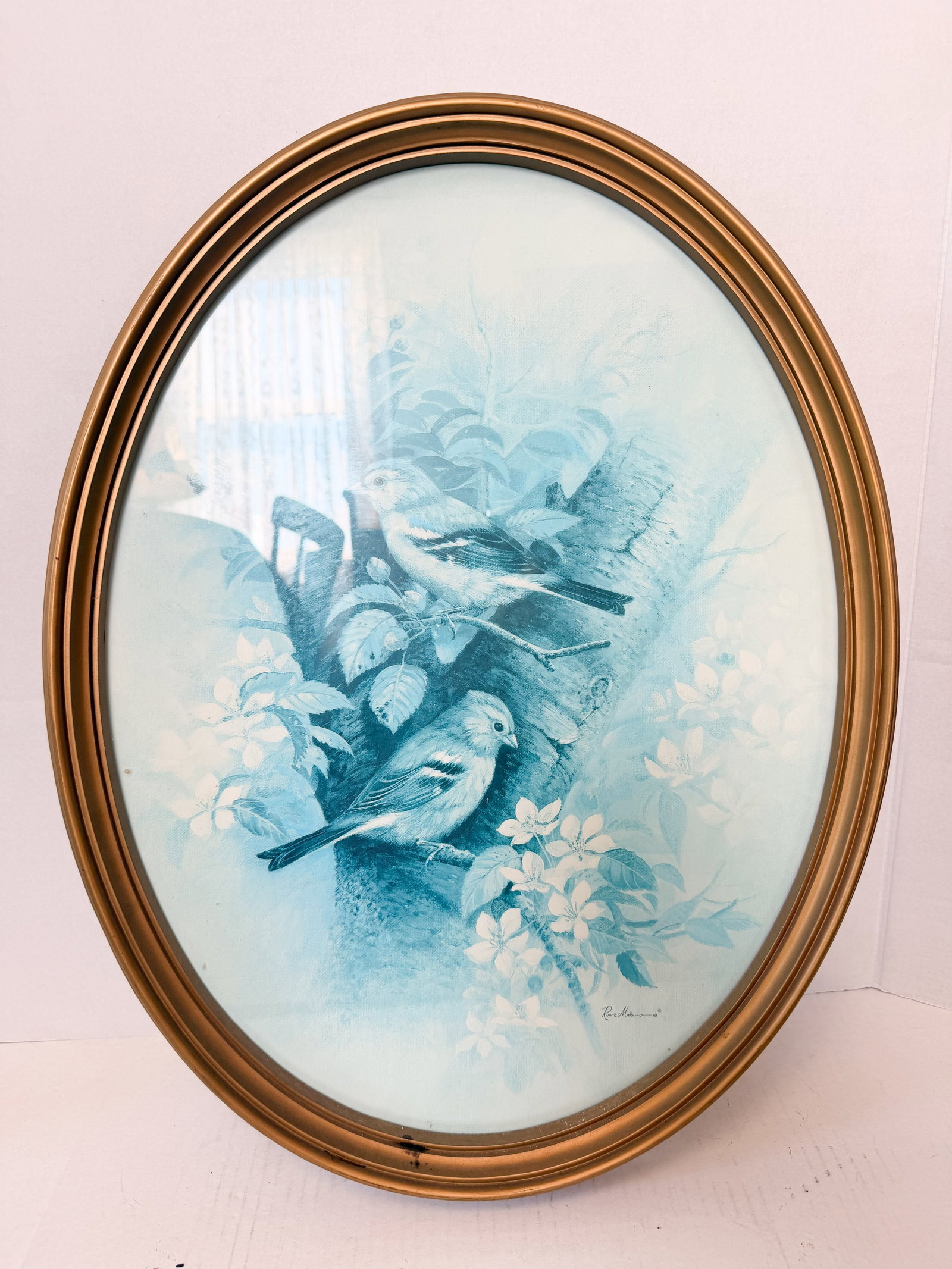 ROGER MUSSELMAN BIRD OVAL PRINT (SIGNED) (1 of 2)