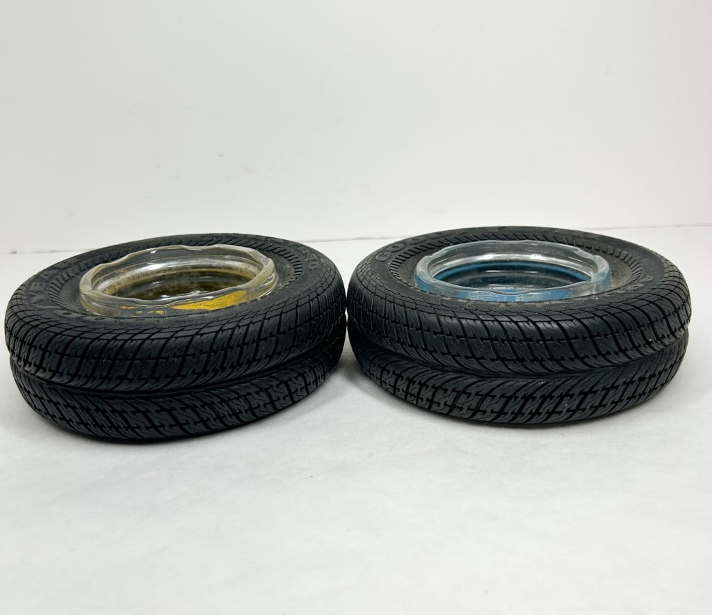 GOODYEAR ADVERTISING TIRE ASHTRAYS, 1990S (1 of 3)