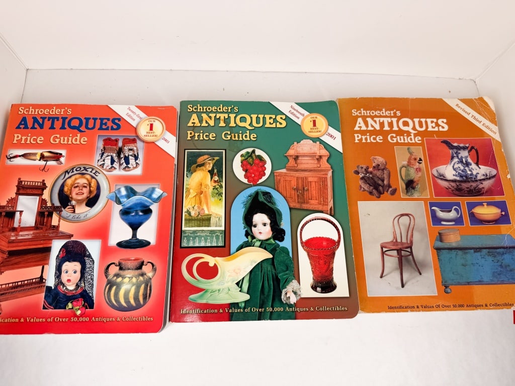 THREE SCHROEDER'S ANTIQUES PRICE GUIDES, 2001-2003 (1 of 1)