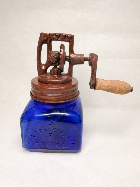 DAZEY CHURN NO. 5 MFG. CO. COBALT (1 of 4)