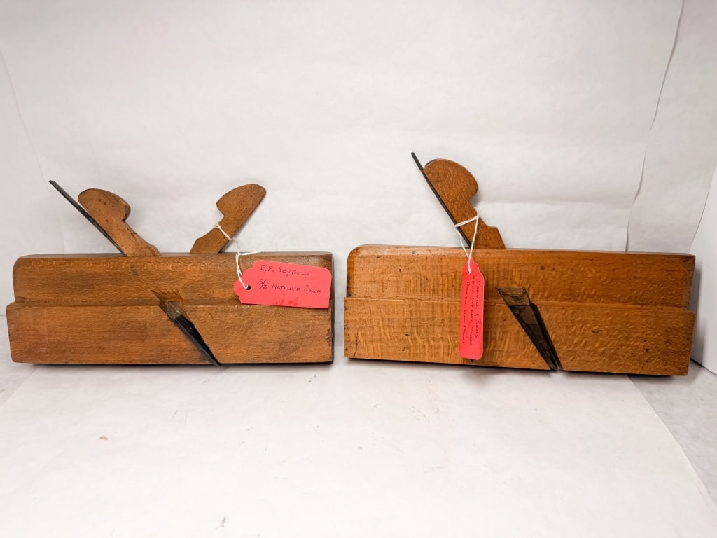 E.F. SEYBOLD AND VARVILL & SONS WOODEN MOLDING PLANES (1 of 3)