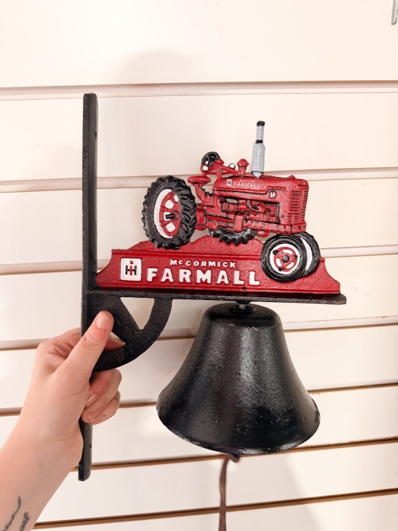 MCCORMICK FARMALL CAST IRON TRACTOR BELL (1 of 3)