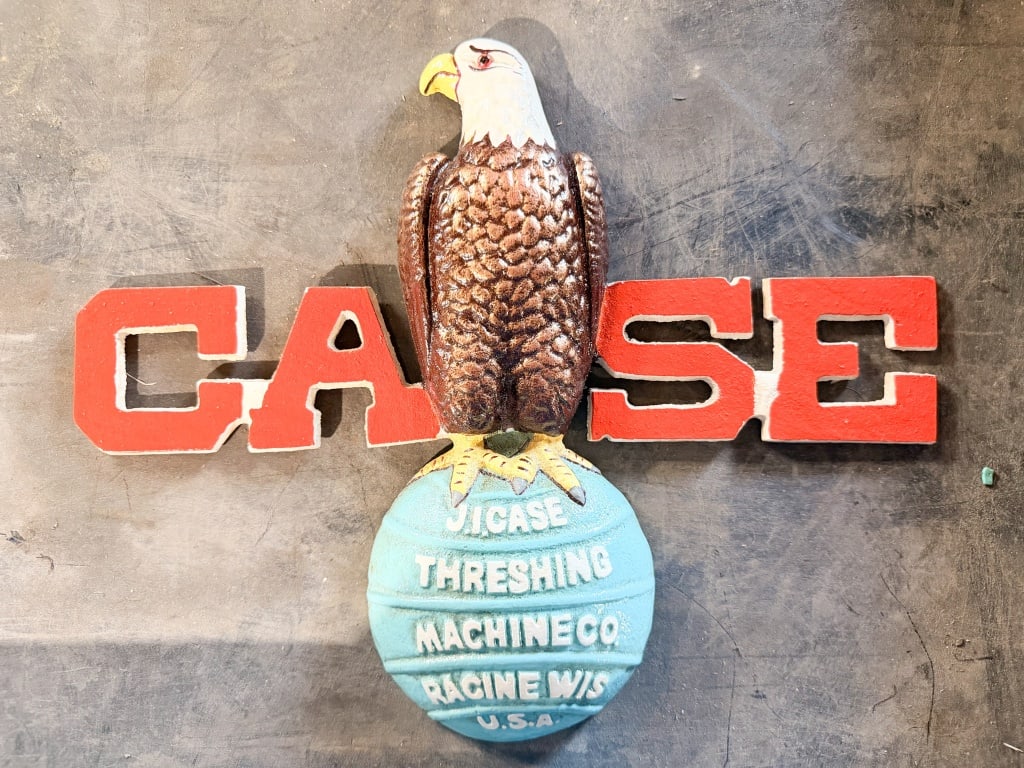 J.I. CASE CAST METAL SIGN (1 of 1)