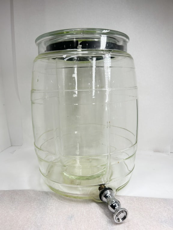 MCKEE GLASS BARREL BEVERAGE DISPENSER (1 of 7)