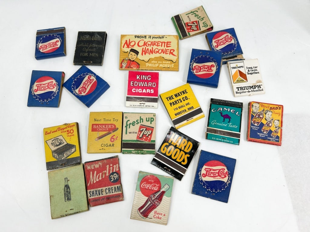 ASSORTMENT OF ADVERTISING MATCHBOOK COVERS, MID-20th CENTURY (1 of 7)