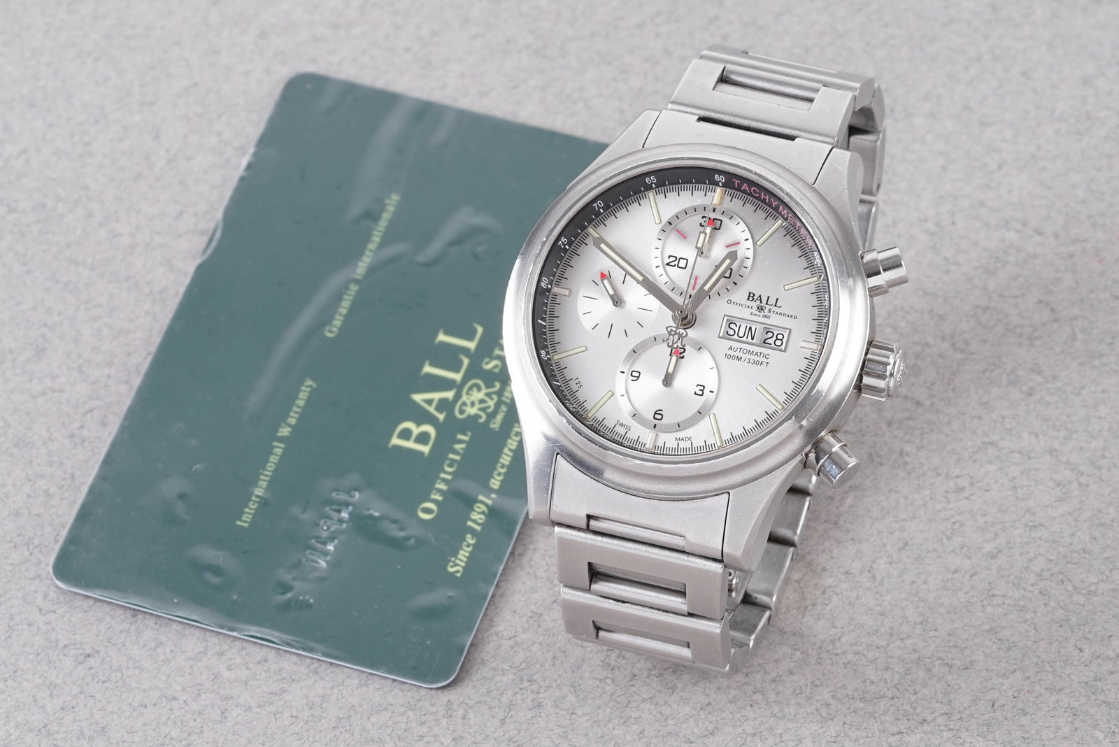 BALL FIREMAN IONOSPHERE CHRONOGRAPH W/ GUARANTEE CARD REF. CM1090C CIRCA 2013 (1 of 5)