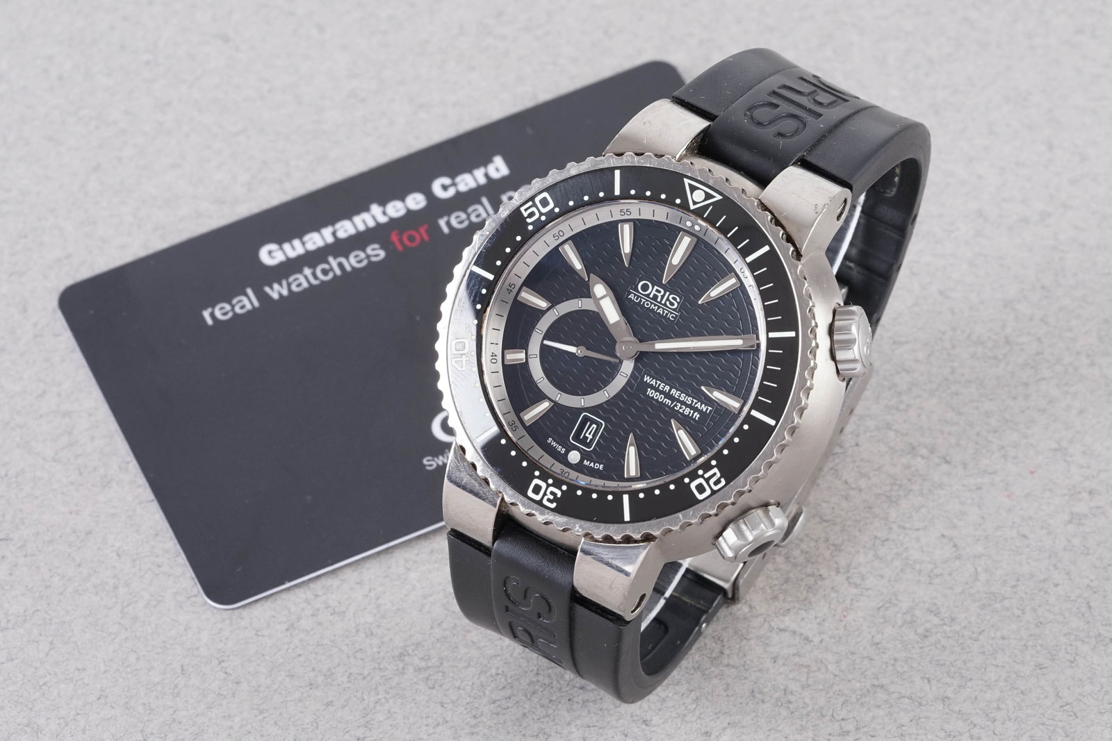 ORIS DIVERS WATCH W/ GUARANTEE CARD REF. 01 643 7638 7454-07 CIRCA 2011 (1 of 4)