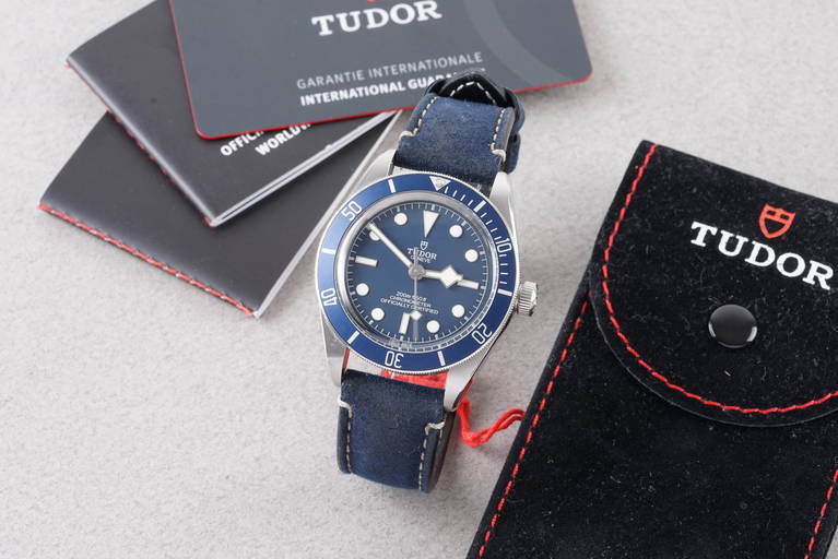 Tudor Heritage Black Bay 79220 Blue Bezel Stainless Steel Box Booklet