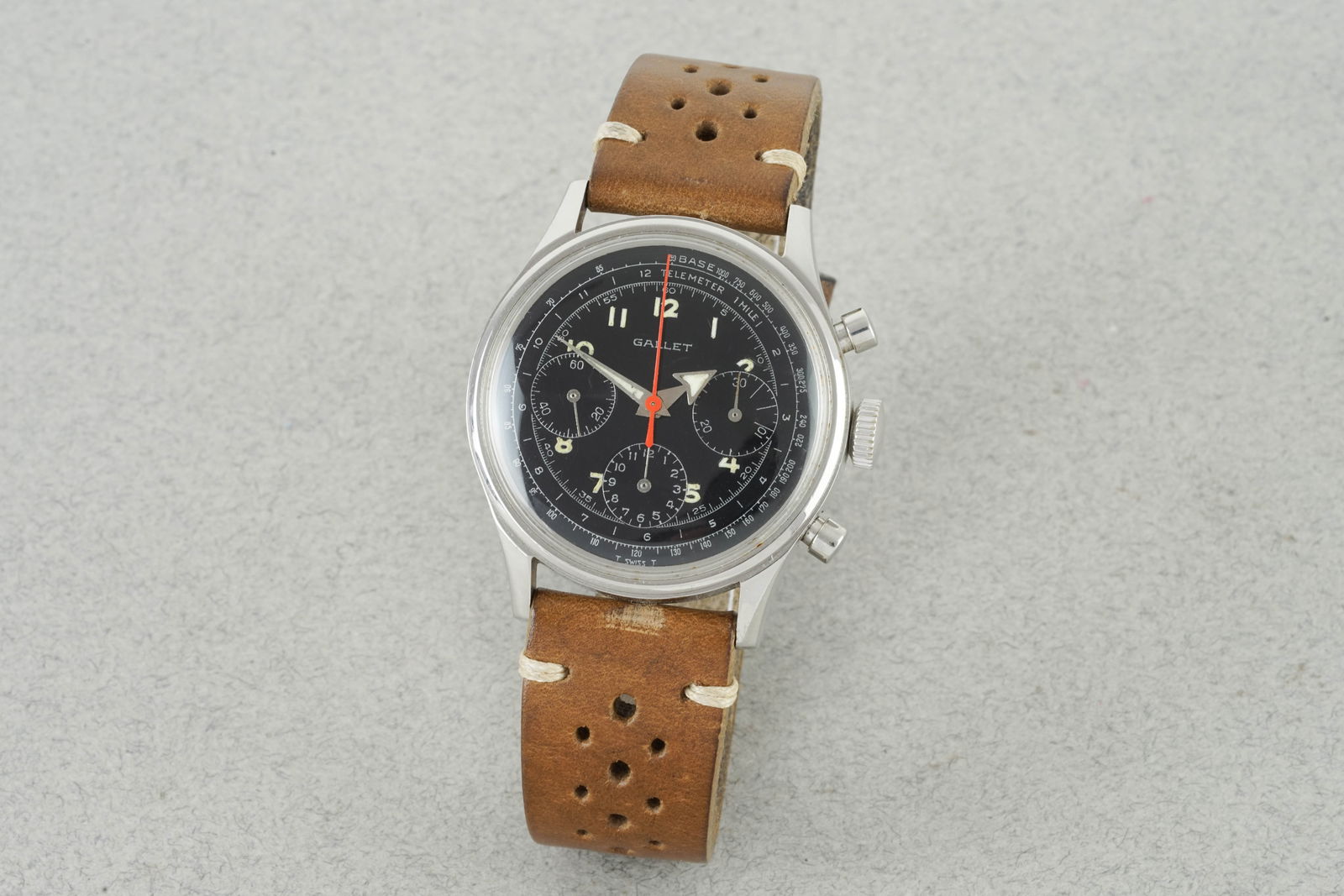 GALLET AVIATOR JIM CLARK VALJOUX CAL. 72 CHRONOGRAPH (1 of 4)