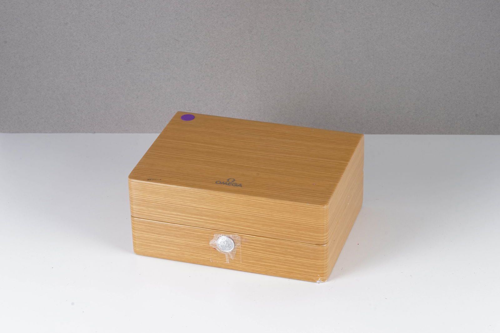 LARGE WOODEN OMEGA WATCH BOX - 2