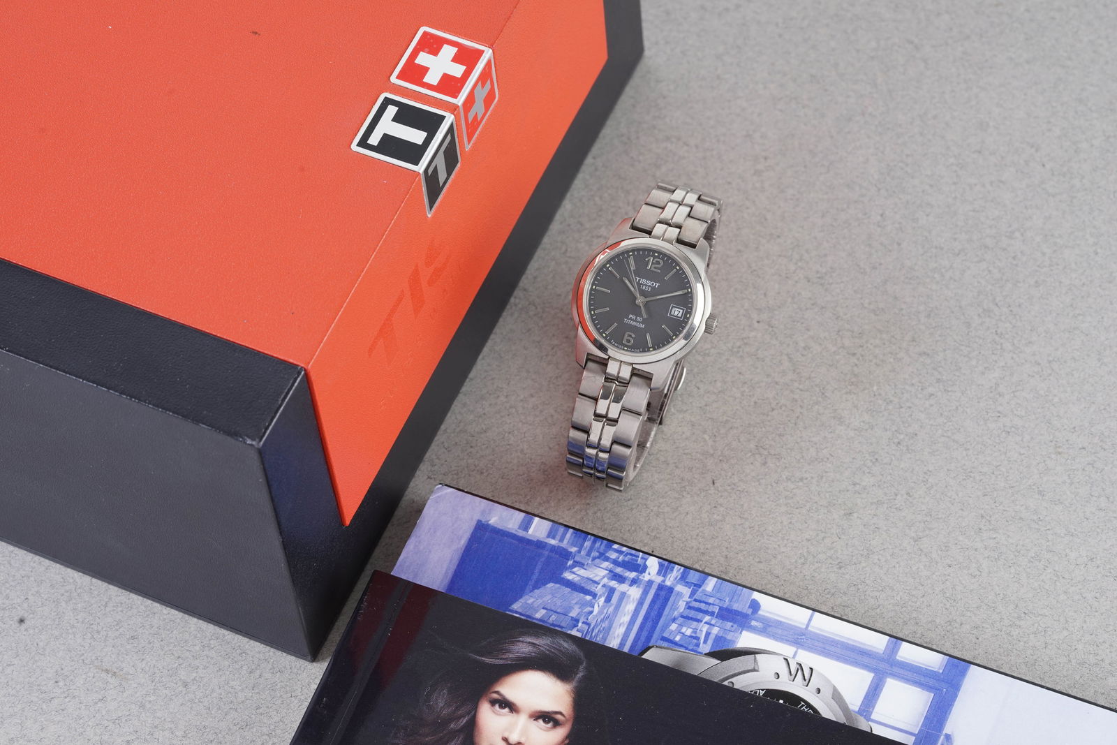TISSOT PR50 TITANIUM W/ BOX & BOOKLETS - 3