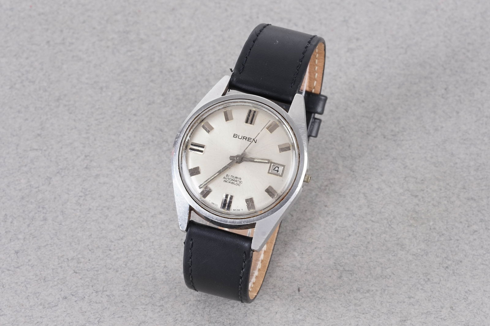 BUREN AUTOMATIC DATE WRISTWATCH (1 of 4)