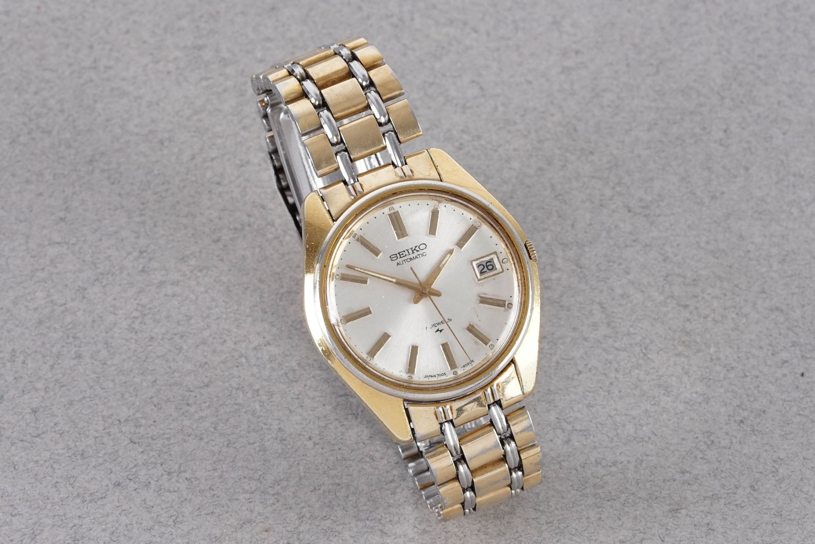 SEIKO AUTOMATIC DATE GOLD PLATED REF. 7005 8020R - 3