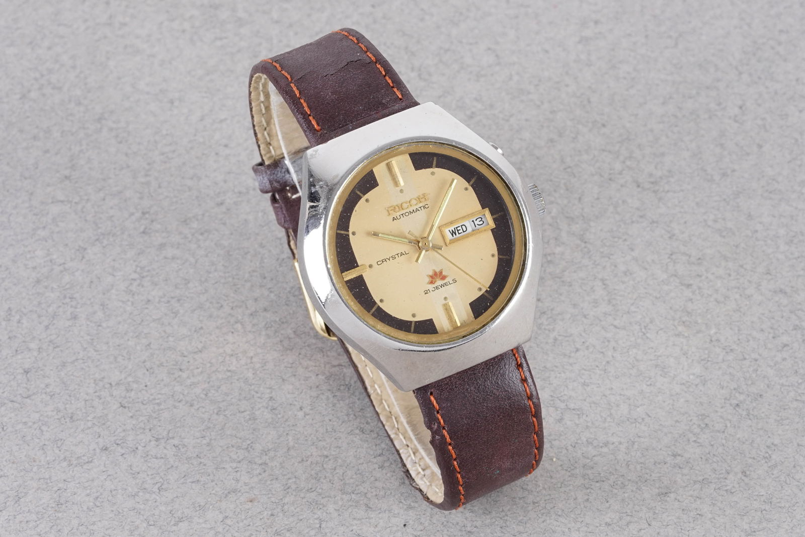 RICOH CRYSTAL AUTOMATIC DAY DATE WRISTWATCH - 2