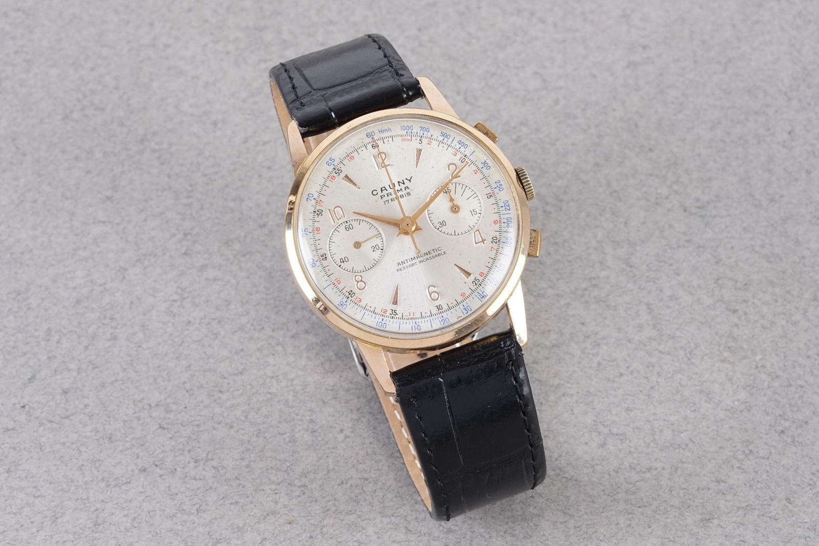 CAUNY PRIMA GOLD PLATED CHRONOGRAPH - 2