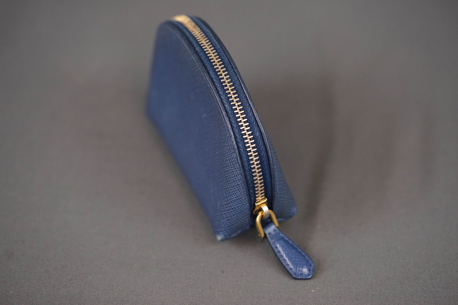 PRADA BLUE LEATHER WALLET COIN PURSE 1MM1404 - 6
