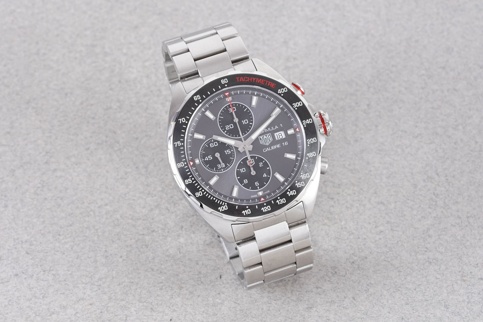 TAG HEUER FORMULA 1 CALIBRE 16 AUTOMATIC CHRONOGRAPH W/ BOX & GUARANTEE PAPERS REF. CAZ2012 CIRCA 20 - 3