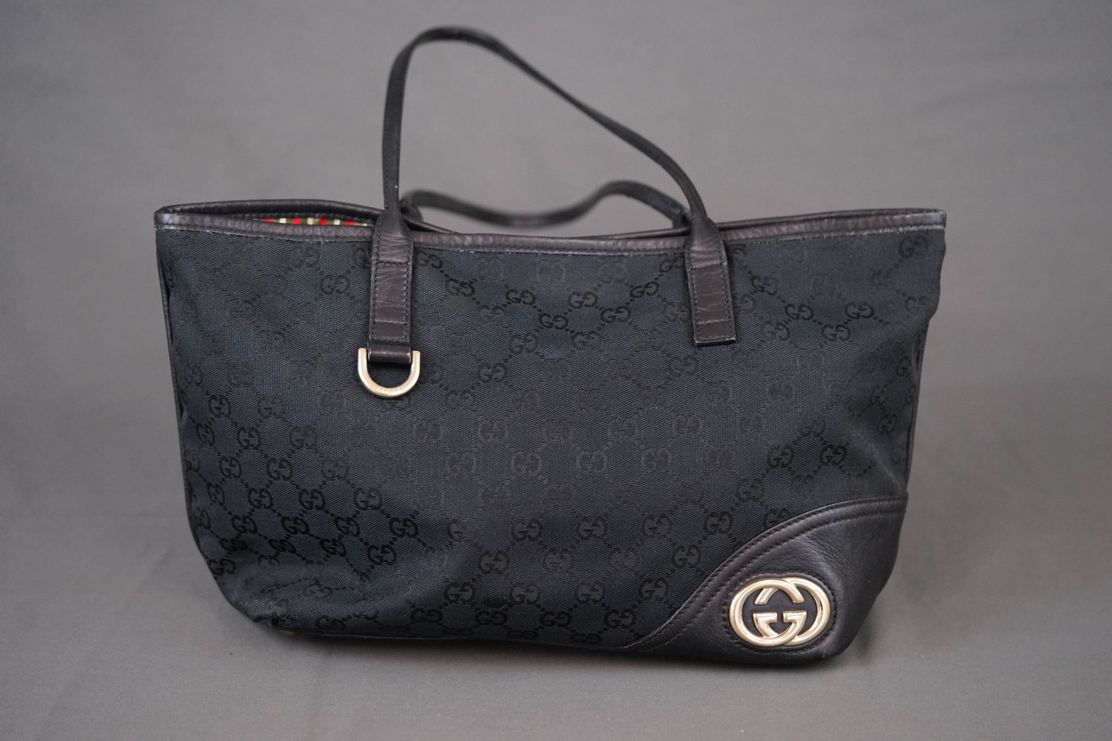 GUCCI NEW BRIT TOTE BAG CANVAS 493075 (1 of 9)