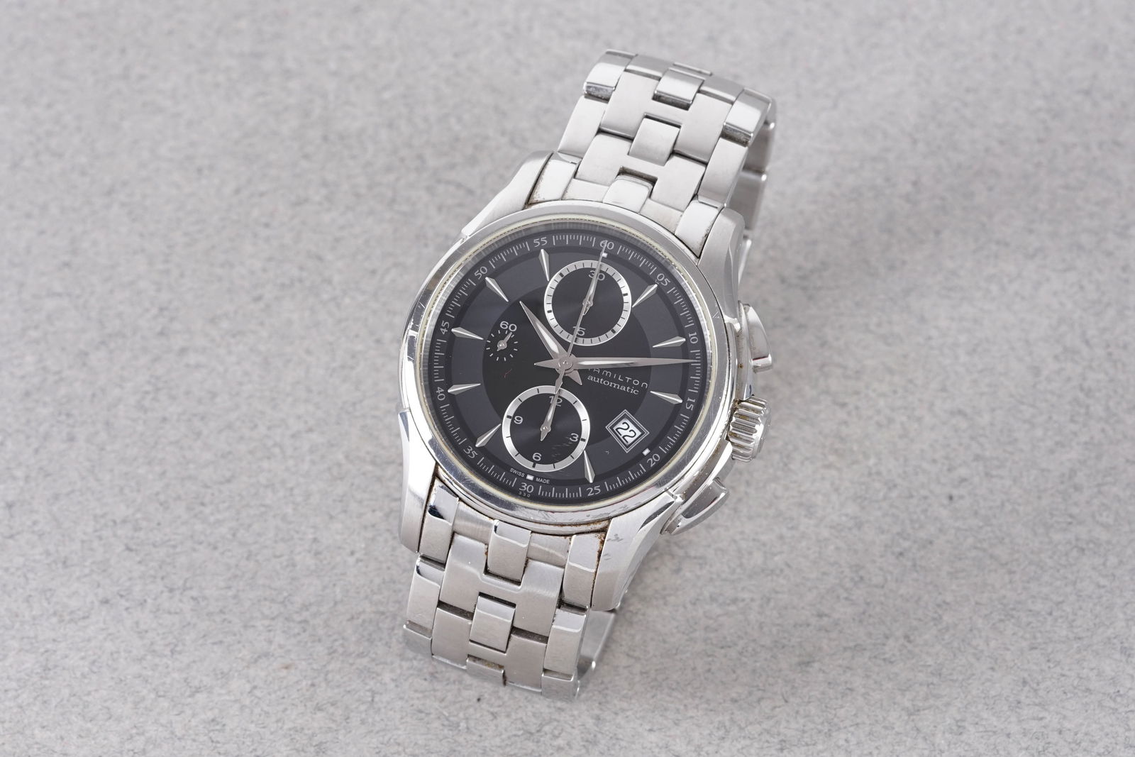 HAMILTON JAZZMASTER AUTOMATIC DATE CHRONOGRAPH W/ BOX REF. H326160 - 2